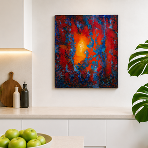 Tűzmag - Akril festmény vásznon, 40x50 cm - művészet - festmény - akril - Meska.hu