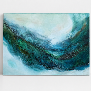 Áramlás - Akril festmény vásznon, 50x70 cm - művészet - festmény - akril - Meska.hu