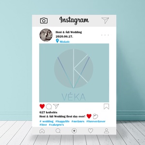 Egyedi Instagram (szelfi) fotó keret - otthon & életmód - dekoráció - kép & falikép - képkeret - Meska.hu