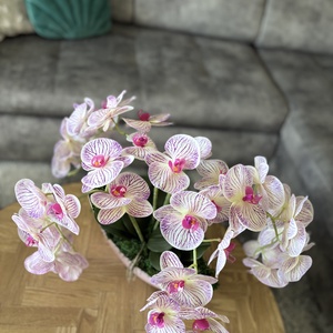 4 szálas gyönyörű élethű orchidea dísz - otthon & életmód - dekoráció - virágdísz és tartó - csokor & virágdísz - Meska.hu