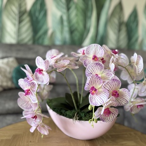 4 szálas gyönyörű élethű orchidea dísz - otthon & életmód - dekoráció - virágdísz és tartó - csokor & virágdísz - Meska.hu