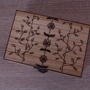 Fadoboz tűzgrafikai díszítéssel 1# - otthon & életmód - dekoráció - asztal és polc dekoráció - díszdoboz - Meska.hu