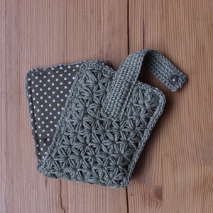 Horgolt (s varrott) irattartó #1 - táska & tok - pénztárca & más tok - kártyatartó & irattartó - Meska.hu