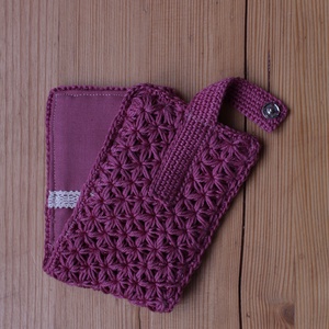 Horgolt (s varrott) irattartó #2 - táska & tok - pénztárca & más tok - kártyatartó & irattartó - Meska.hu