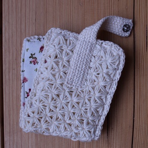 Horgolt (s varrott) irattartó #5 - táska & tok - pénztárca & más tok - kártyatartó & irattartó - Meska.hu