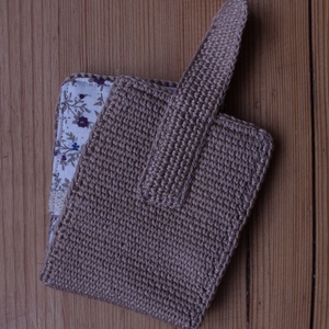 Horgolt (s varrott) irattartó #6 - táska & tok - pénztárca & más tok - kártyatartó & irattartó - Meska.hu