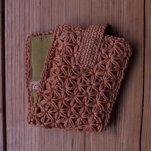 Horgolt (s varrott) irattartó #7 - táska & tok - pénztárca & más tok - kártyatartó & irattartó - Meska.hu