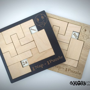 1Nap-1Puzzle, Játék & Sport, Készségfejlesztő és Logikai játék, Logikai játékok, Gravírozás, pirográfia, MESKA