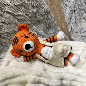 Horgolt tigris � - játék & sport - plüssállat & játékfigura - más figura - Meska.hu
