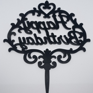 Happy Birthday - tortadísz - otthon & életmód - konyhafelszerelés, tálalás - sütés, főzés - sütidísz - Meska.hu