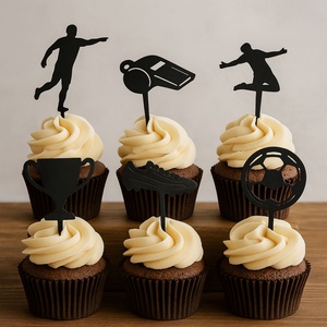 Cupcake topper - focis szett, Otthon & Életmód, Konyhafelszerelés, tálalás, Sütés, főzés, Sütidísz, Festett tárgyak, MESKA
