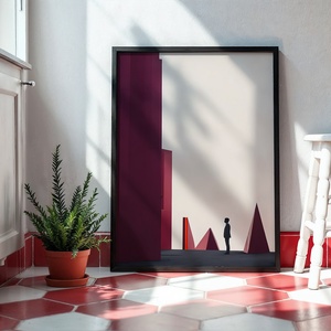 Modern Minimalista Geometriai Poszter - Digitális Letöltés, Otthon & Életmód, Dekoráció, Kép & Falikép, Poszter, Fotó, grafika, rajz, illusztráció, MESKA