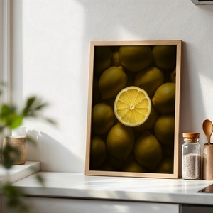 Ragyogó Citrom - Retro Gasztro Falikép - Digitális Letöltés - otthon & életmód - dekoráció - kép & falikép - poszter - Meska.hu
