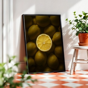 Ragyogó Citrom - Retro Gasztro Falikép - Digitális Letöltés - otthon & életmód - dekoráció - kép & falikép - poszter - Meska.hu