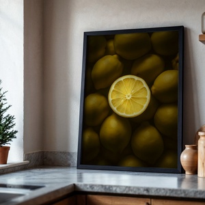 Ragyogó Citrom - Retro Gasztro Falikép - Digitális Letöltés - otthon & életmód - dekoráció - kép & falikép - poszter - Meska.hu