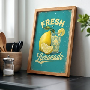 Fresh Lemonade - Vintage Konyhai Poszter - Digitális Letöltés - otthon & életmód - dekoráció - kép & falikép - poszter - Meska.hu