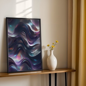 Folyékony Fém Hatású Absztrakt Poszter - Digitális Letöltés, Otthon & Életmód, Dekoráció, Kép & Falikép, Poszter, Fotó, grafika, rajz, illusztráció, MESKA