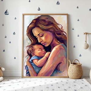 Anya és Gyermeke  - Digitális Letöltés, Otthon & Életmód, Dekoráció, Kép & Falikép, Poszter, Fotó, grafika, rajz, illusztráció, MESKA