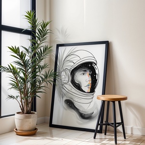 Női Űrhajós Portré Poszter - Digitális Letöltés - otthon & életmód - dekoráció - kép & falikép - poszter - Meska.hu