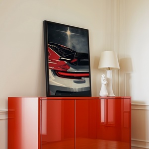 Kozmikus Sebesség - Modern Sportautó Poszter - Digitális Letöltés - otthon & életmód - dekoráció - kép & falikép - poszter - Meska.hu