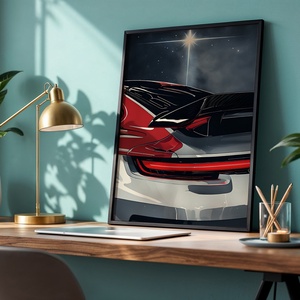 Kozmikus Sebesség - Modern Sportautó Poszter - Digitális Letöltés - otthon & életmód - dekoráció - kép & falikép - poszter - Meska.hu