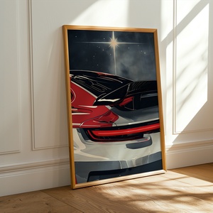 Kozmikus Sebesség - Modern Sportautó Poszter - Digitális Letöltés - otthon & életmód - dekoráció - kép & falikép - poszter - Meska.hu