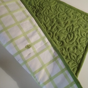 Zöld quilt párnahuzat - otthon & életmód - lakástextil - párna & párnahuzat - Meska.hu
