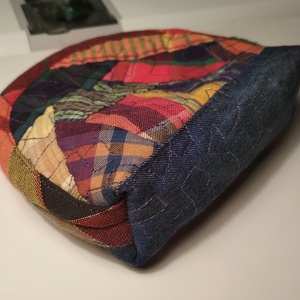 Színes textil pénztárca farmerrel - táska & tok - pénztárca & más tok - aprópénztartó - Meska.hu