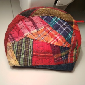 Színes textil pénztárca farmerrel - táska & tok - pénztárca & más tok - aprópénztartó - Meska.hu