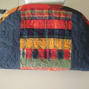 Élénk színösszeállítású, nagy méretű, tulipános neszesszer - táska & tok - neszesszer - Meska.hu