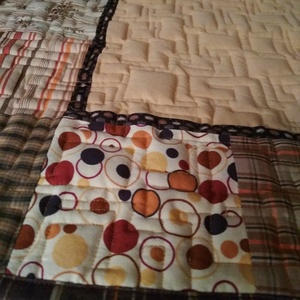 Barna patchwork-quilt párnahuzat (Jysk méret) - otthon & életmód - lakástextil - párna & párnahuzat - Meska.hu