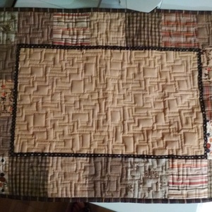 Barna patchwork-quilt párnahuzat (Jysk méret) - otthon & életmód - lakástextil - párna & párnahuzat - Meska.hu
