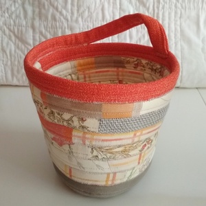Textil tároló, csipkebogyós-pipacsos 2, Otthon & Életmód, Tárolás & Rendszerezés, Tárolókosár, Varrás, MESKA