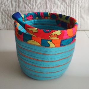 Textil tároló, élénk színekkel, Otthon & Életmód, Tárolás & Rendszerezés, Tárolókosár, Varrás, MESKA
