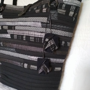 'City night' ezüst-fekete válltáska - táska & tok - kézitáska & válltáska - válltáska - Meska.hu