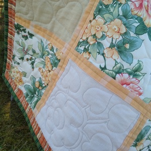 'Napfényes kert' quilt takaró  - otthon & életmód - lakástextil - felnőtt takaró, pléd - Meska.hu