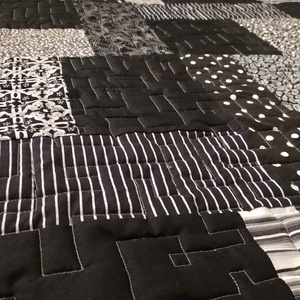 'Fekete-fehér' kistakaró  - otthon & életmód - lakástextil - felnőtt takaró, pléd - Meska.hu