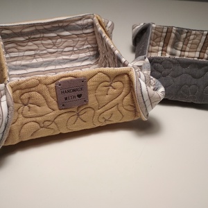 Tároló duó, okker-szürke - Meska.hu