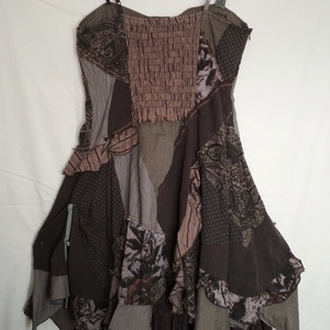 'Jungle' khaki-barna kötényruha - ruha & divat - női ruha - ruha - Meska.hu