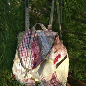 'Crasy romantic' vintage stílusú 3in1 táska, Táska & Tok, Hátizsák, Hátizsák, Patchwork, foltvarrás, Varrás, MESKA