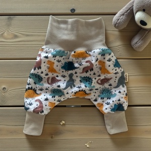 Kisnadrág egyszínű duplagéz béléssel - baba - mama - babaruházat - baba nadrág - Meska.hu