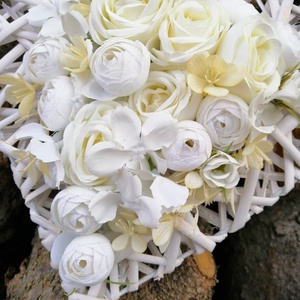 Fehér szív alakú kopogtató - otthon & életmód - dekoráció - Meska.hu