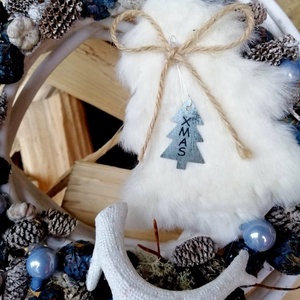 Karácsonyi kopogtató - karácsony - adventi díszek - adventi ajtódísz - Meska.hu