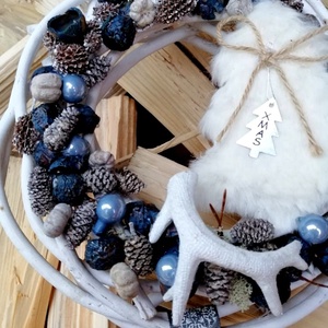 Karácsonyi kopogtató - karácsony - adventi díszek - adventi ajtódísz - Meska.hu