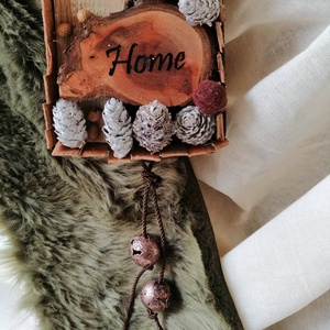 Erdei hangulatú natúr ajtódísz - karácsony - adventi díszek - adventi ajtódísz - Meska.hu