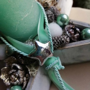 Csillag alakú karácsonyi asztaldísz - karácsony - adventi díszek - adventi asztaldísz - Meska.hu