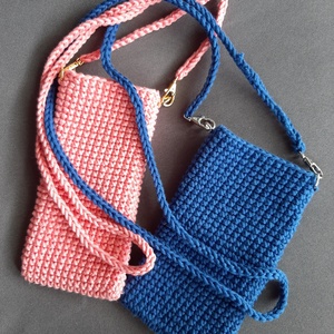 Telefon táska, fesztivál táska, horgolt tarisznya - táska & tok - kézitáska & válltáska - tarisznya - Meska.hu