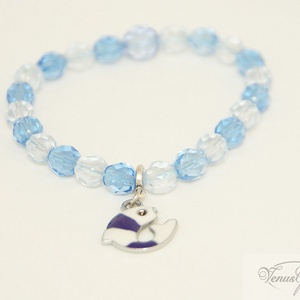 Kristály csillogás karkötő / Crystal-sparkling bracelet, Ékszer, Karkötő, Gyöngyös karkötő, Ékszerkészítés, Meska