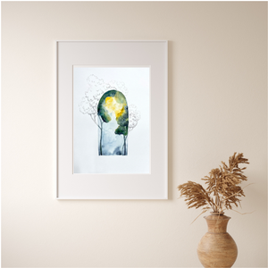 Lomb-templom IV. akvarell festmény - művészet - festmény - akvarell - Meska.hu