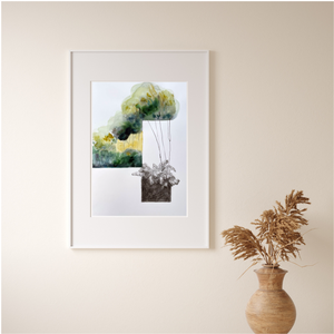 Lomb-templom II. akvarell festmény - művészet - festmény - akvarell - Meska.hu